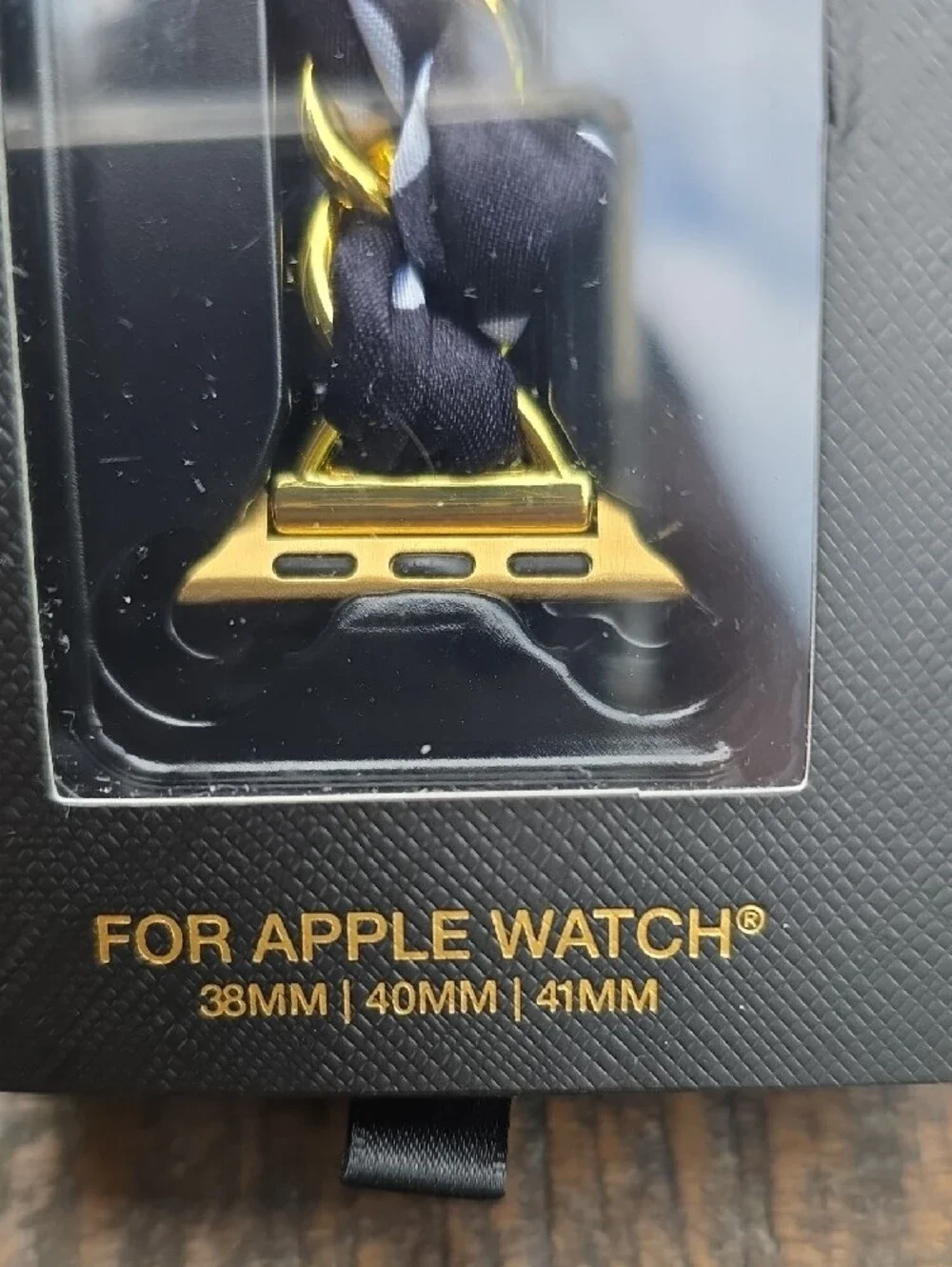 BCBG Scarf Braided Chain-Link Apple Watch Band